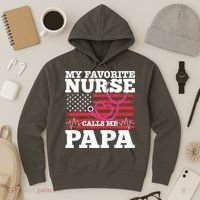 My Favorite Nurse Calls Me Papa Hoodie thumb 3