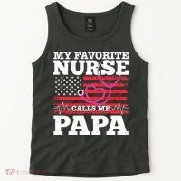 My Favorite Nurse Calls Me Papa Tank Top thumb 2