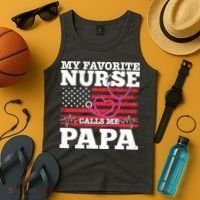 My Favorite Nurse Calls Me Papa Tank Top thumb 4