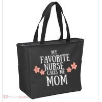 My Favorite Nurse Call Me Mom Mother's Day Gift Tote Bag thumb 2