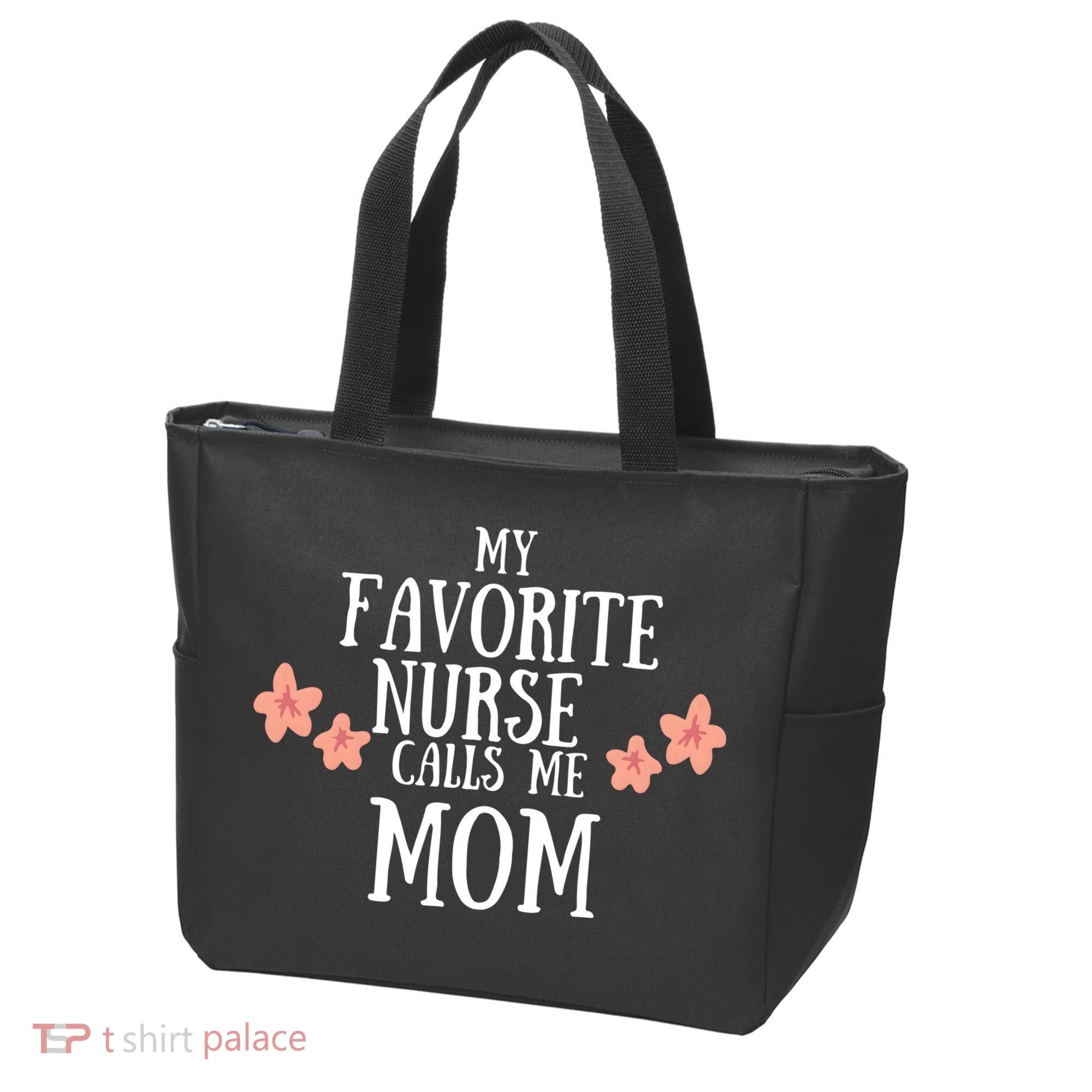 My Favorite Nurse Call Me Mom Mother's Day Gift Tote Bag