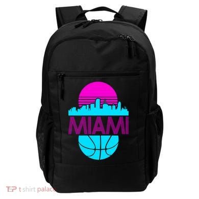 Miami Florida Neon Retro Logo Backpack