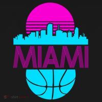 Miami Florida Neon Retro Logo Backpack thumb 2