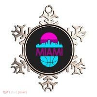 Miami Florida Neon Retro Logo Ornament thumb 0