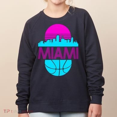 Miami Florida Neon Retro Logo Women's Sweatshirt