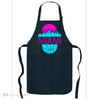 Miami Florida Neon Retro Logo Apron thumb 0