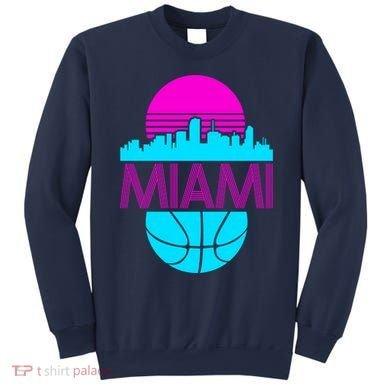Miami Florida Neon Retro Logo Sweatshirt