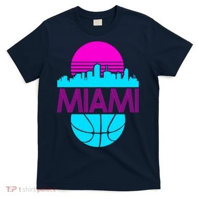 Miami Florida Neon Retro Logo T-Shirt