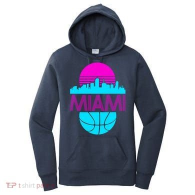 Miami Florida Neon Retro Logo Women's Hoodie