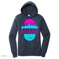 Miami Florida Neon Retro Logo Women's Hoodie thumb 0