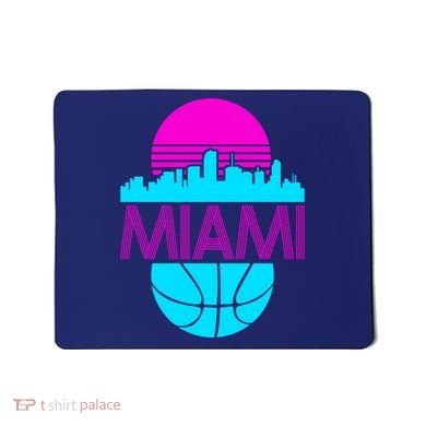 Miami Florida Neon Retro Logo Mousepad