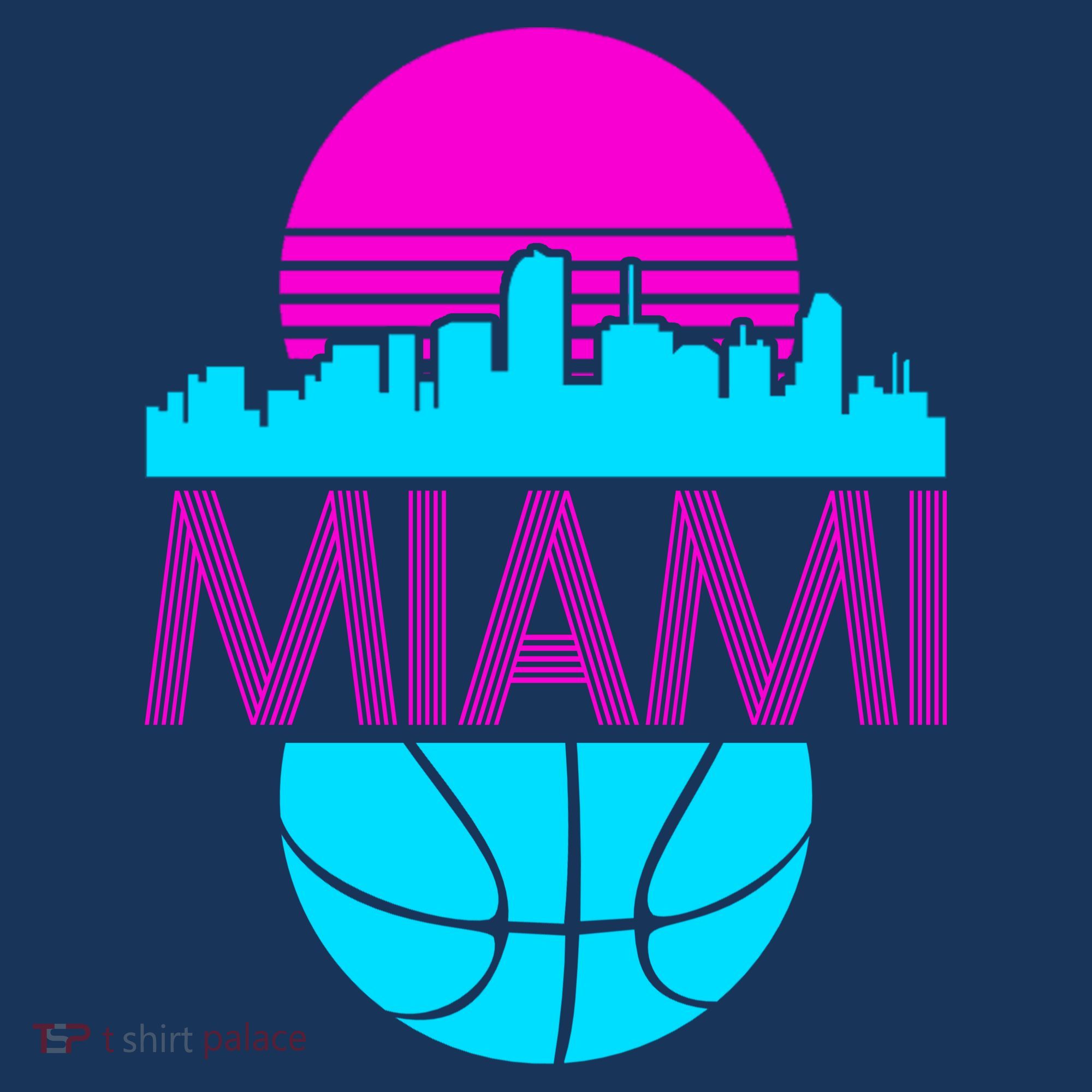 Miami Florida Neon Retro Logo Mousepad