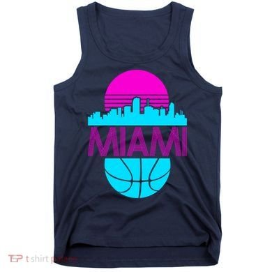 Miami Florida Neon Retro Logo Tank Top