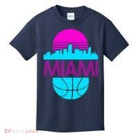 Miami Florida Neon Retro Logo Kids T-Shirt thumb 0