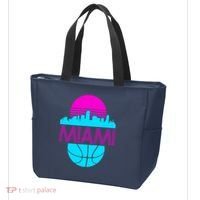 Miami Florida Neon Retro Logo Tote Bag thumb 3
