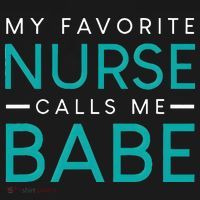 My Favorite Nurse Calls Me Babe Nursing Couple Love Hoodie thumb 2