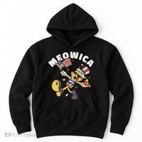 Meowica Fourth Of July Funny Cat Hoodie thumb 0