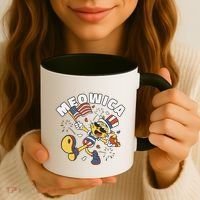 Meowica Fourth Of July Funny Cat Coffee Mug thumb 3