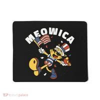 Meowica Fourth Of July Funny Cat Mousepad thumb 0