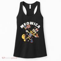 Meowica Fourth Of July Funny Cat Women's Tank Top thumb 0