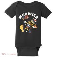 Meowica Fourth Of July Funny Cat Baby Bodysuit thumb 0