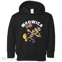 Meowica Fourth Of July Funny Cat Toddler Hoodie thumb 0