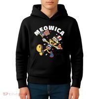 Meowica Fourth Of July Funny Cat Kids Hoodie thumb 4