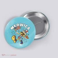 Meowica Fourth Of July Funny Cat Button thumb 0