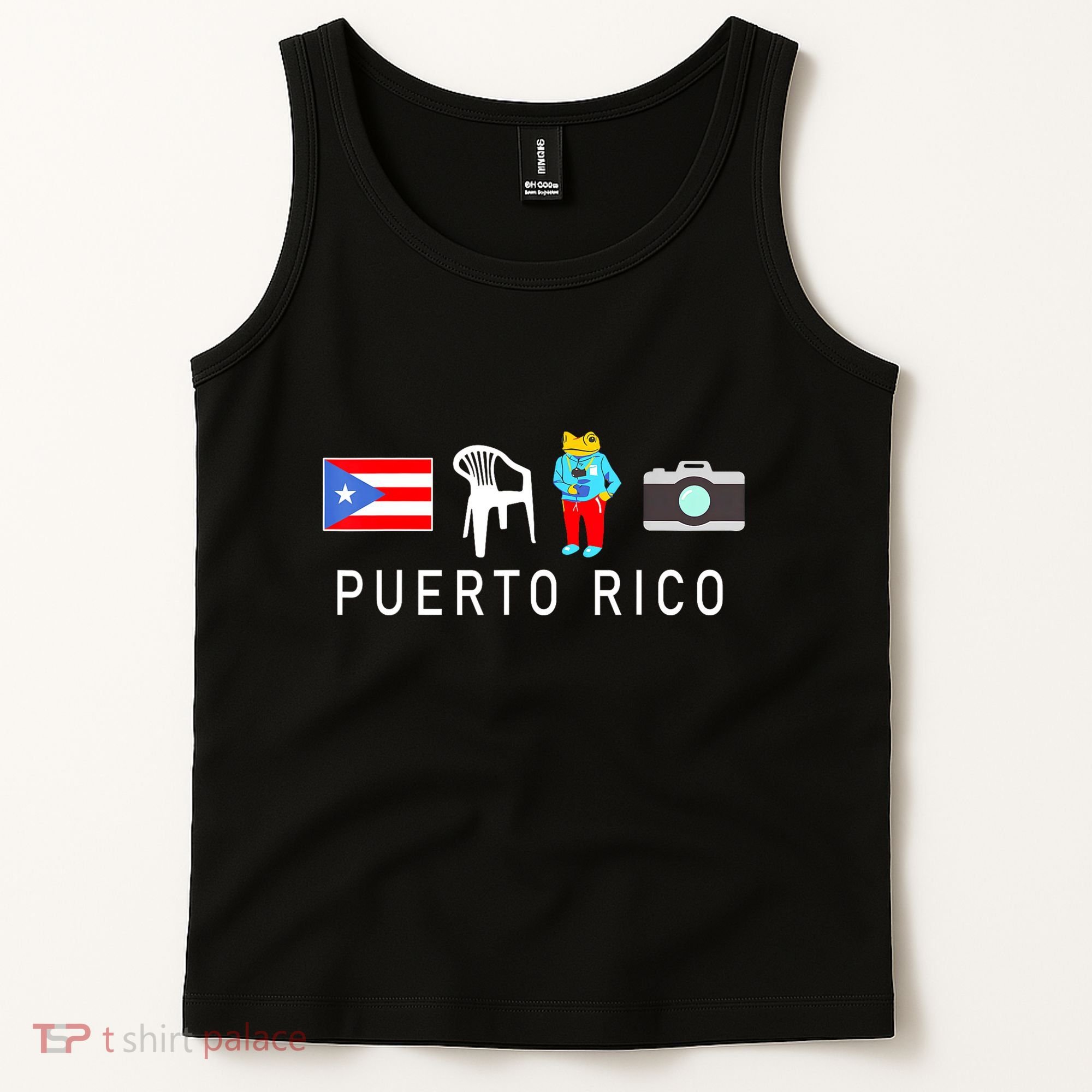 MáS Fotos Puerto Rico Frog Concho Tank Top