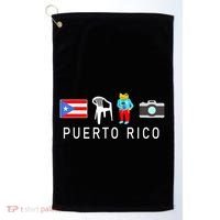 MáS Fotos Puerto Rico Frog Concho Golf Towel thumb 0