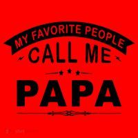 My Favorite People Call Me Papa Santa Hat thumb 1