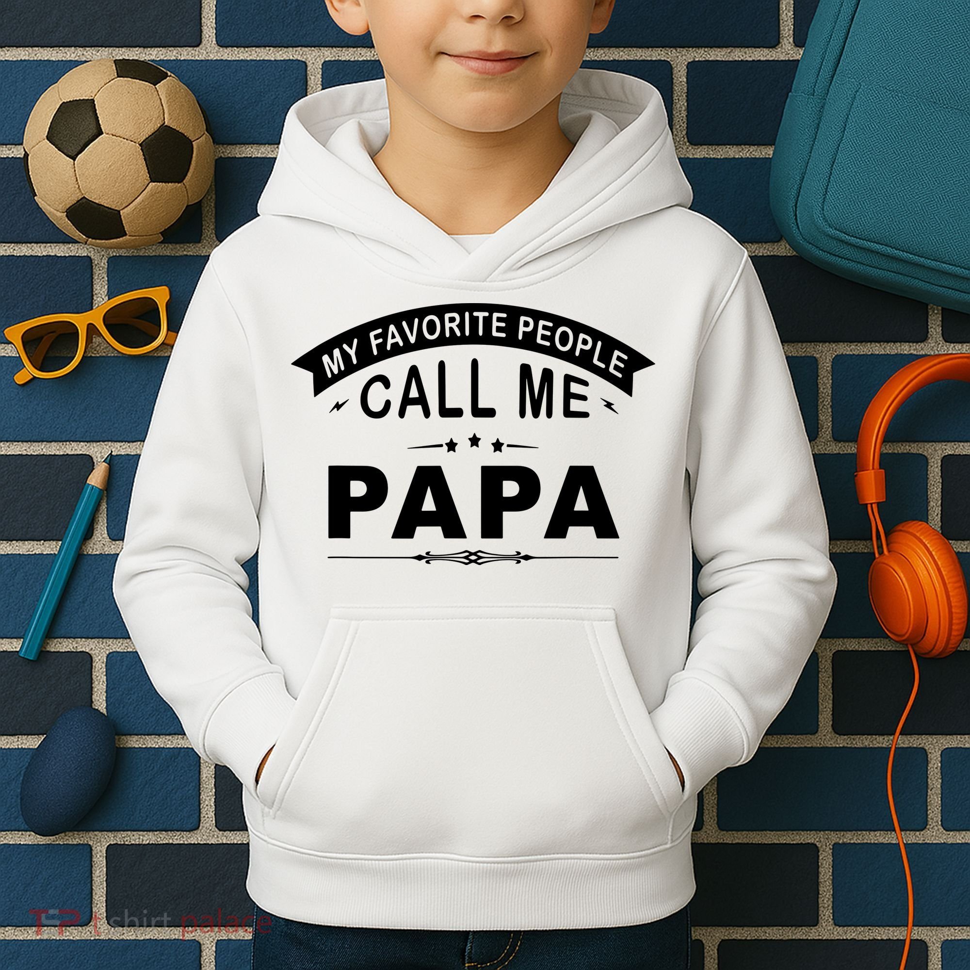 My Favorite People Call Me Papa Kids Hoodie