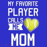 My Favorite Player Calls Me Mom Tennis Mom Racket Great Gift Mousepad thumb 1