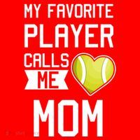 My Favorite Player Calls Me Mom Tennis Mom Racket Great Gift Santa Hat thumb 1