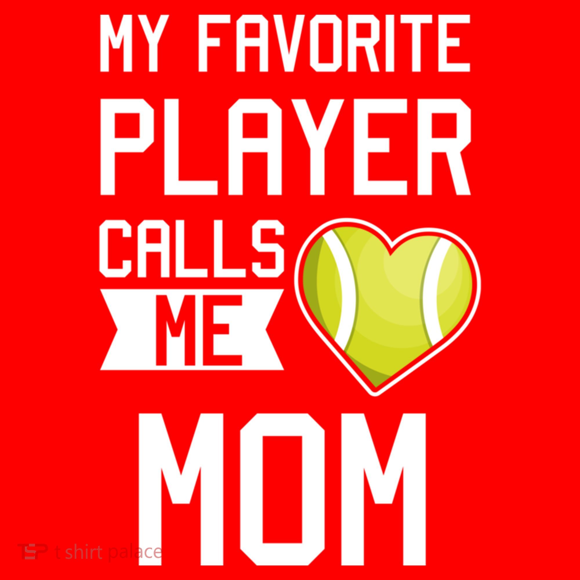 My Favorite Player Calls Me Mom Tennis Mom Racket Great Gift Santa Hat