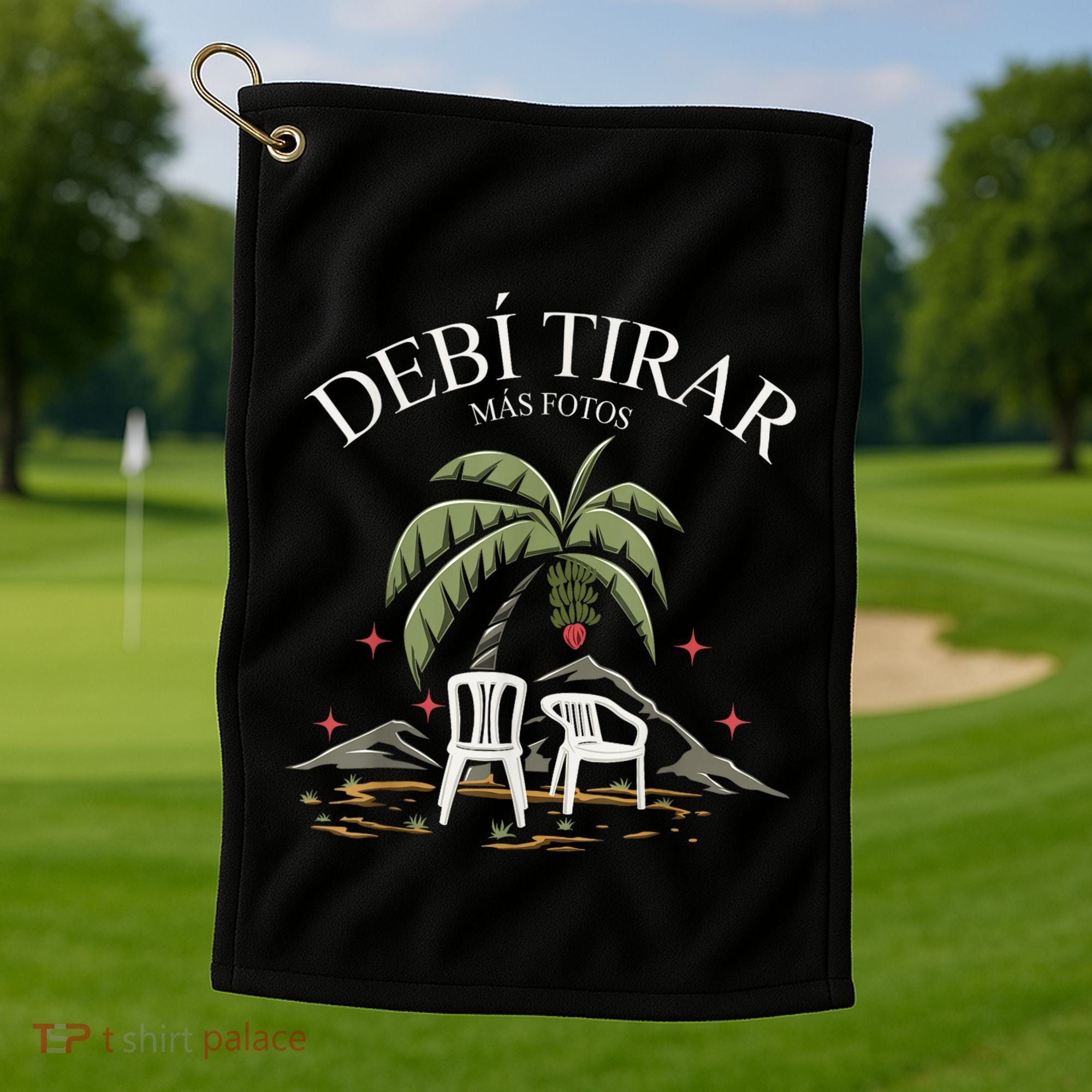 MáS Fotos Puerto Rico Graphic Retro Golf Towel