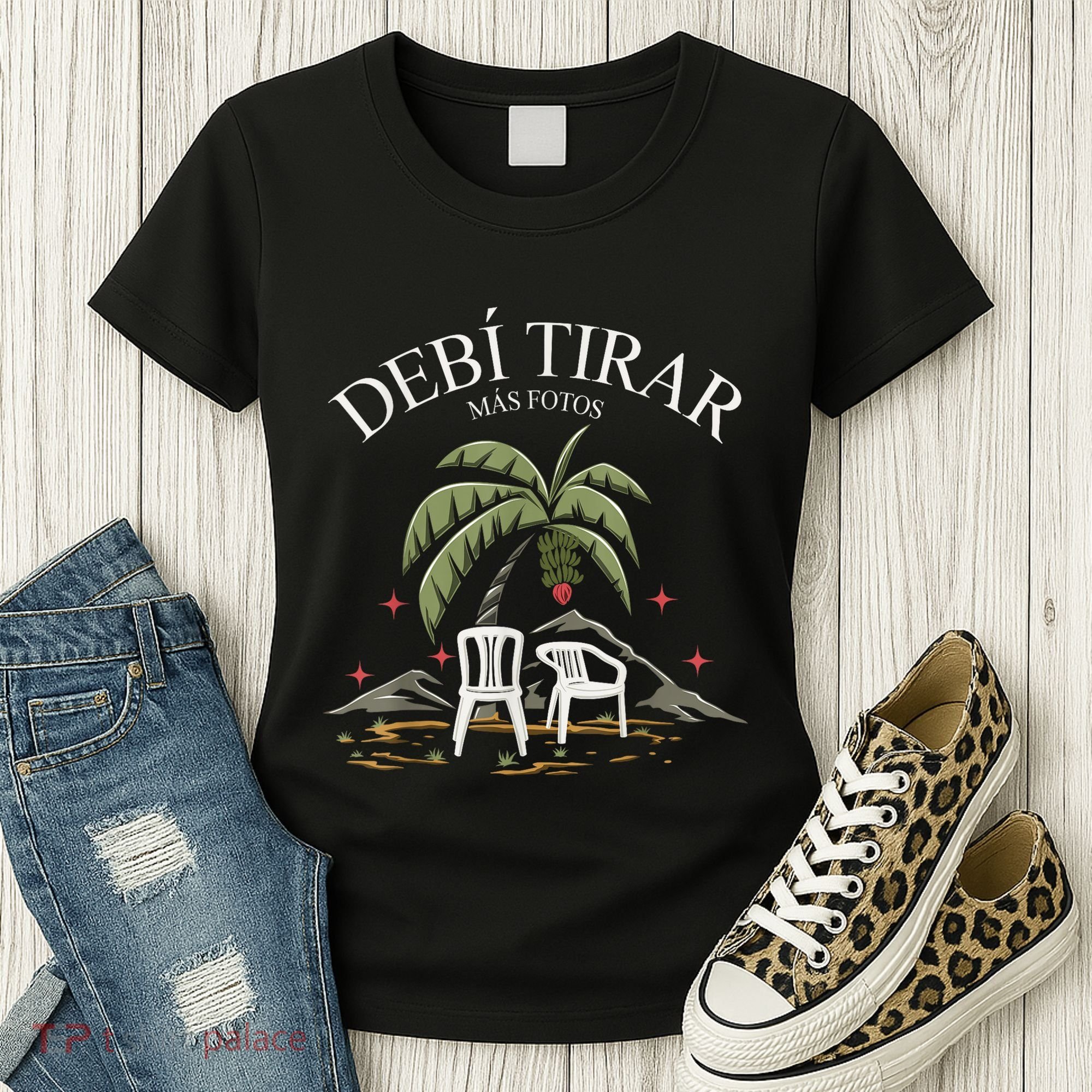 MáS Fotos Puerto Rico Graphic Retro Women's T-Shirt
