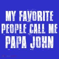 My Favorite People Call Me Papa John Funny John Saying Gift Coaster thumb 2