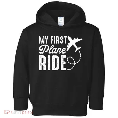 My First Plane Ride Toddler Hoodie