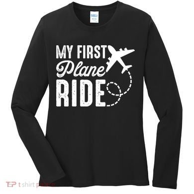 My First Plane Ride Women's Long Sleeve Shirt