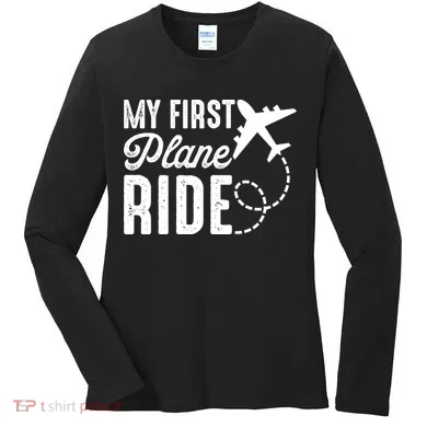 My First Plane Ride Women's Long Sleeve Shirt