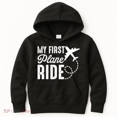 My First Plane Ride Kids Hoodie