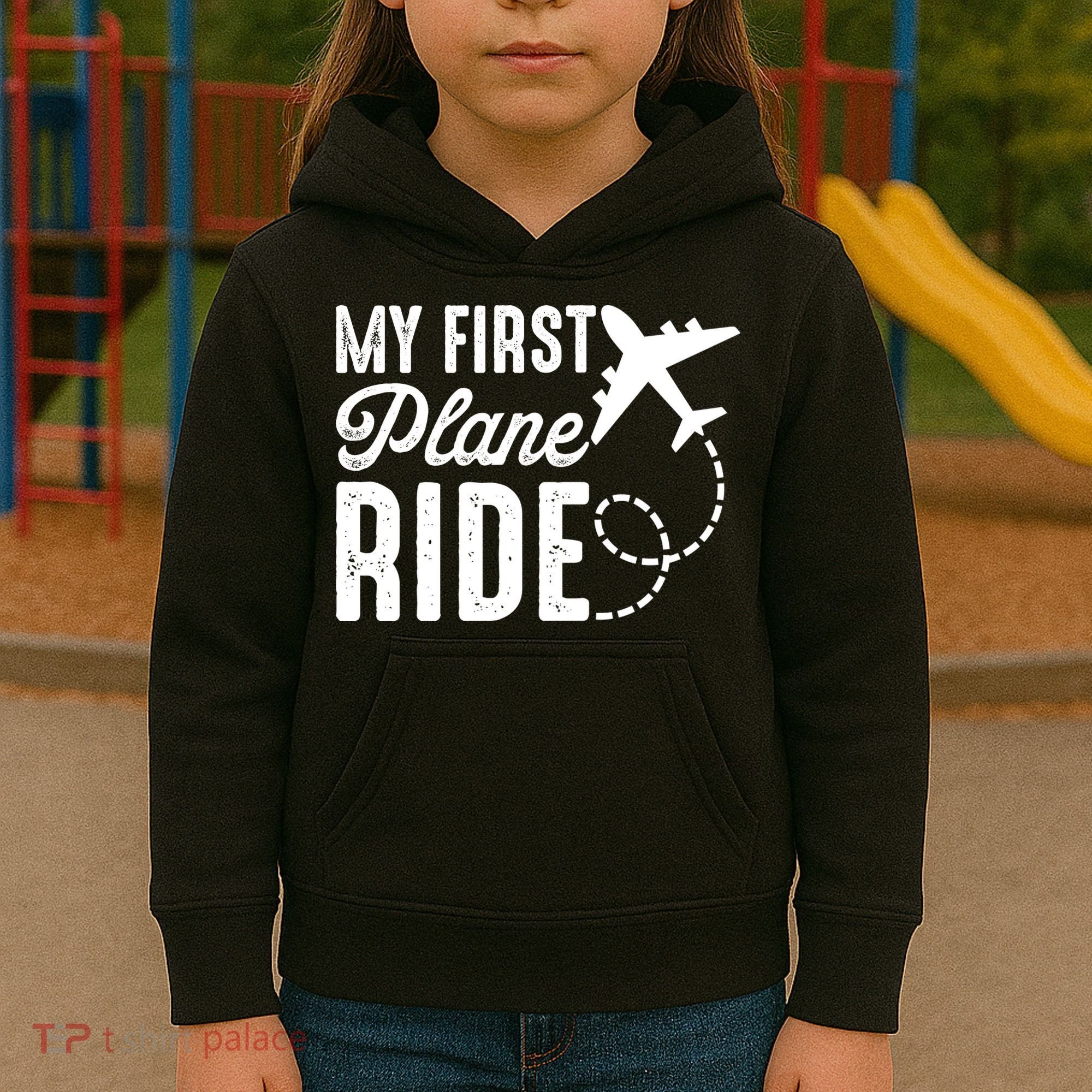 My First Plane Ride Kids Hoodie