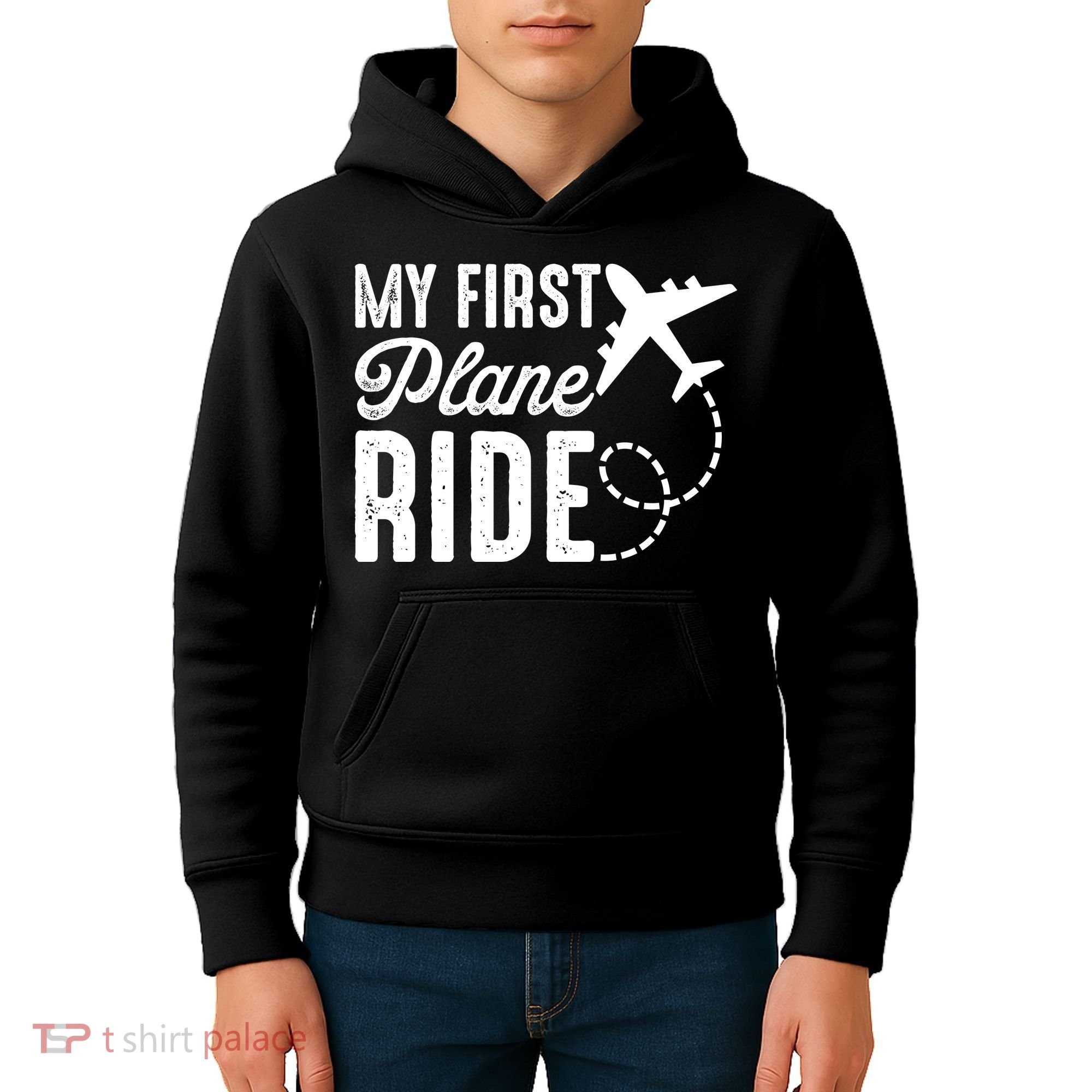 My First Plane Ride Kids Hoodie