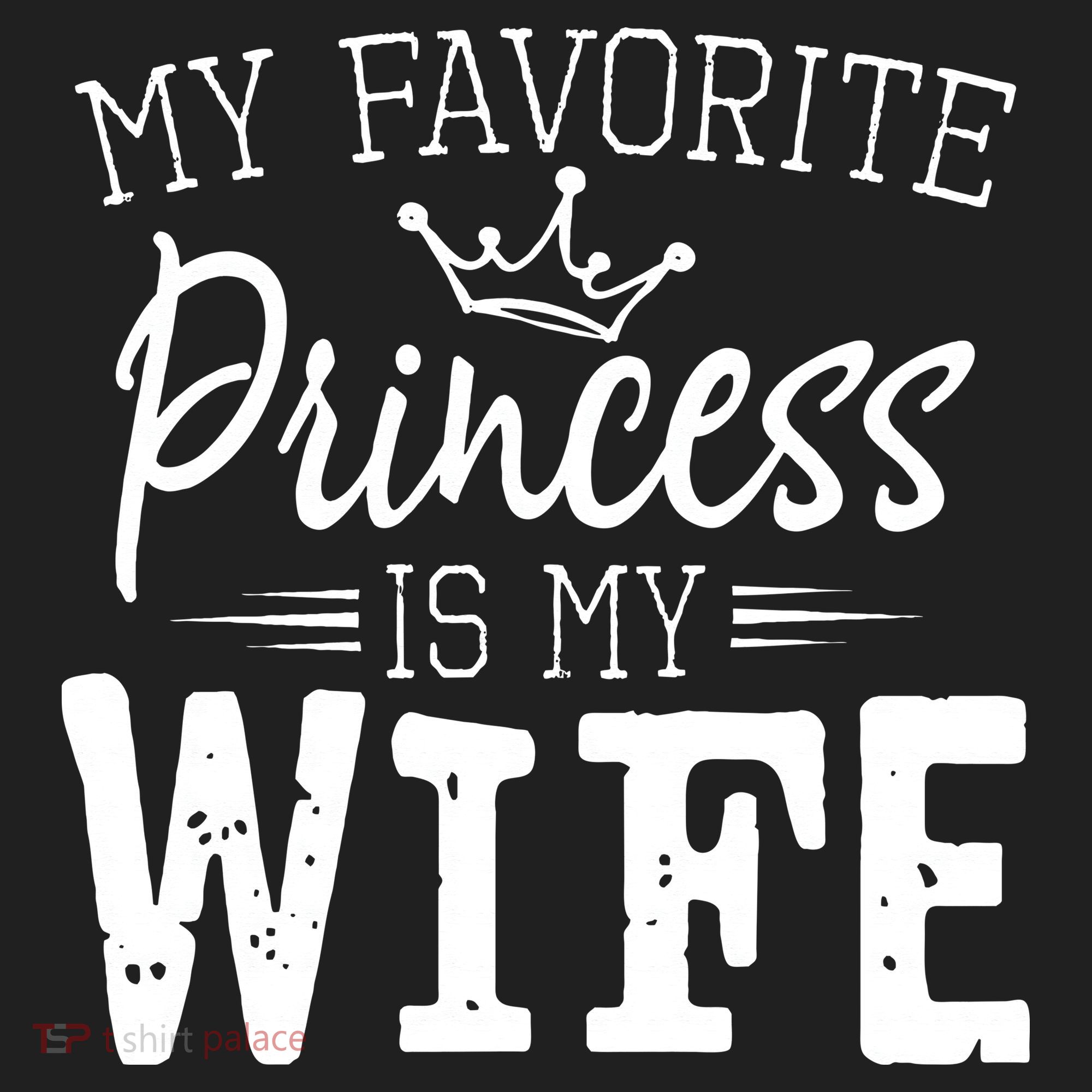 My Favorite Princess Is My Wife Funny Gift Golf Towel