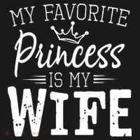 My Favorite Princess Is My Wife Funny Gift Women's Tri-Blend 3/4-Sleeve Raglan Shirt thumb 4