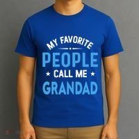 My Favorite People Call Me Grandad Funny Grandad Fathers Day Gift T-Shirt thumb 3