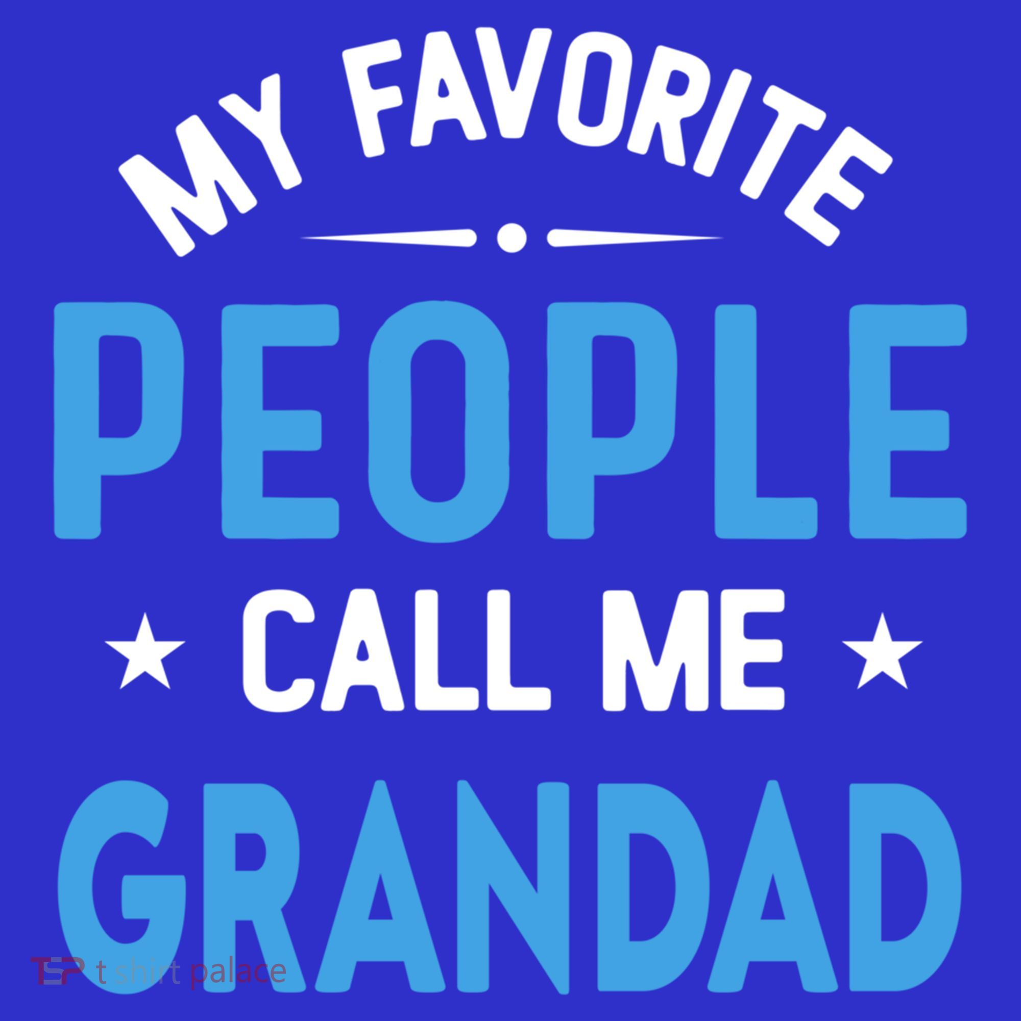 My Favorite People Call Me Grandad Funny Grandad Fathers Day Gift Coaster