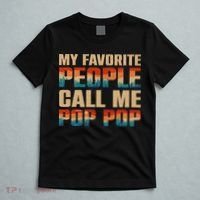 My Favorite People Call Me Pop Pop Men Vintage Grandpa T-Shirt thumb 5