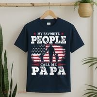 My Favorite People Call Me Papa Flag Gifts Dad Fathers Day T-Shirt thumb 2